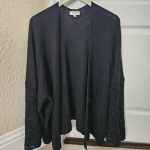 Black kimono cardigan